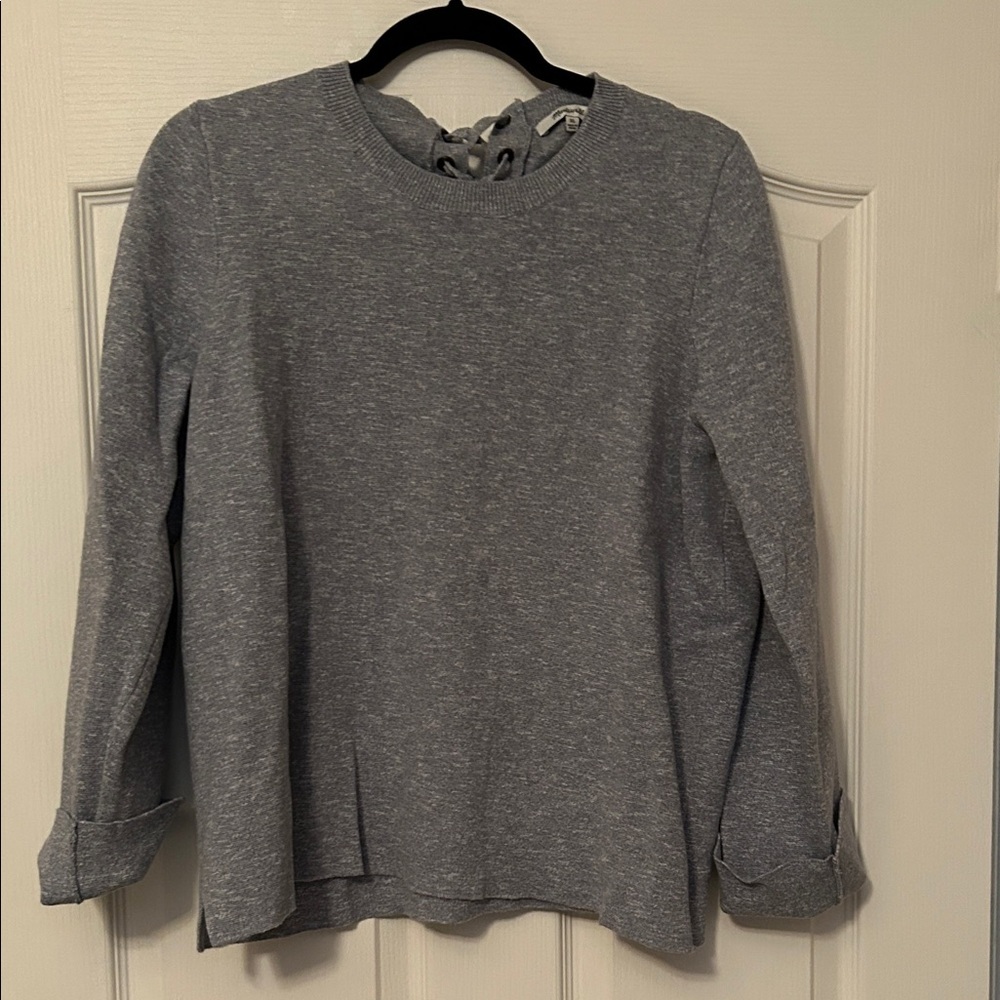 Madewell Heather Gray Knit Sweater size XL